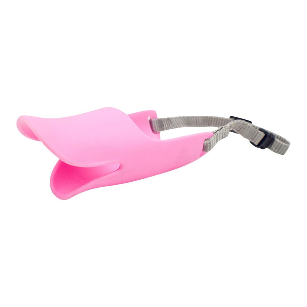 Duckbilled Shape Dog Mouth Covers Quiet Muzzle Masks Silicone Mouth Cover With Adjustable Strap For Small Medium Dogs Prevent Barking