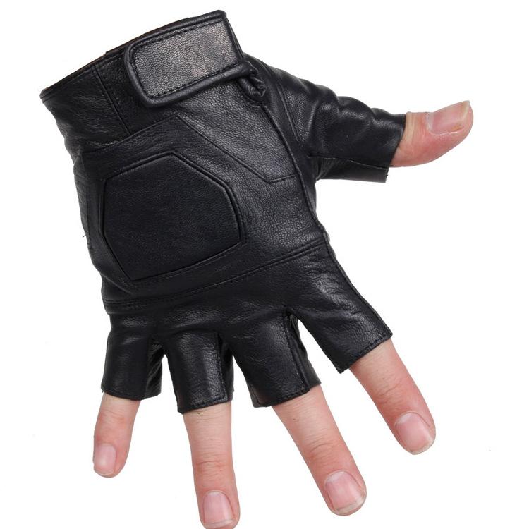 

Кожаные перчатки без пальцев Новый стиль Мужские и женские Велоспорт Танцевальное выступление Упражнения Спорт на открытом воздухе Фитнес Перчатки из овчины one size