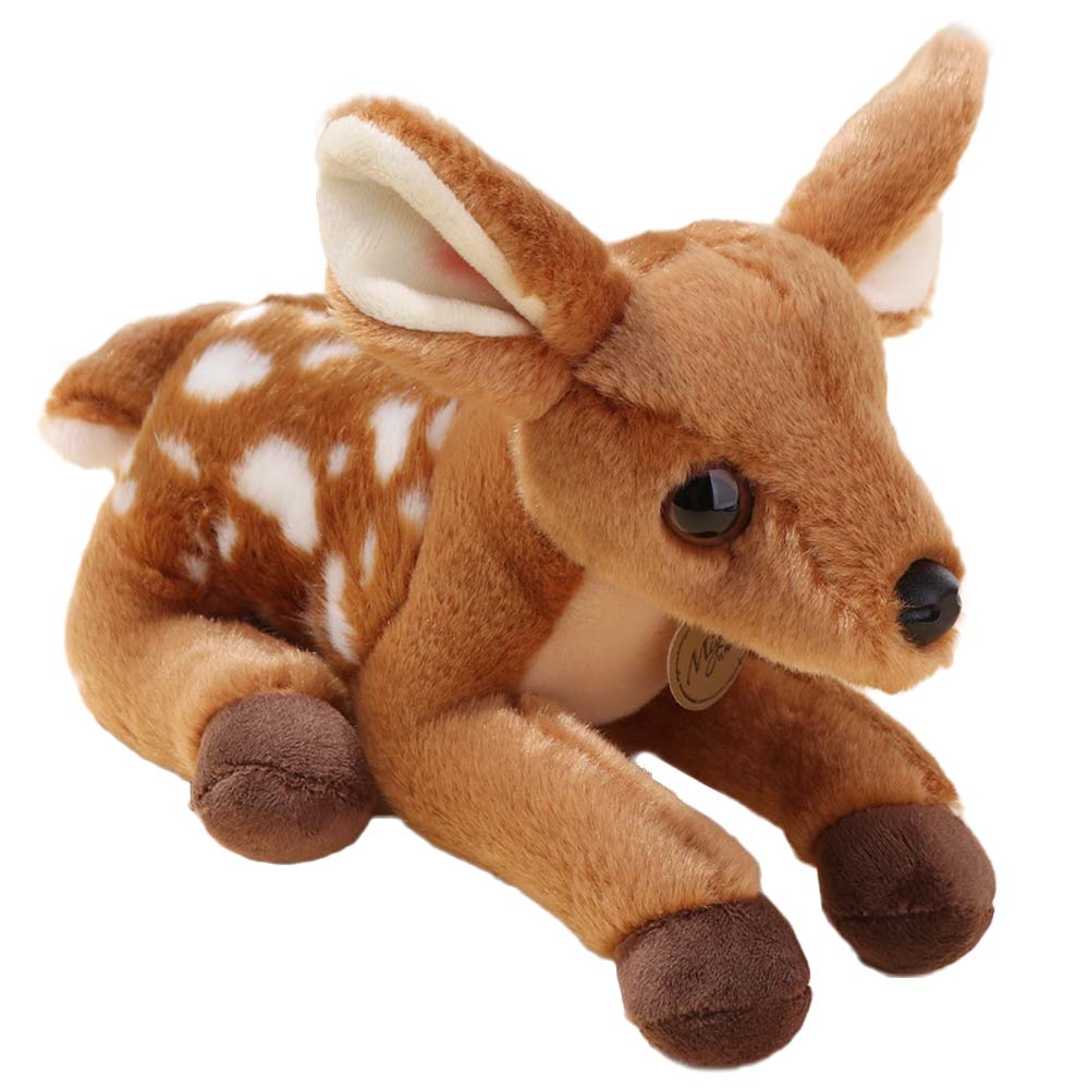 Forest Animal Stuffed Deer Dolls Soft Dolls Simulation Deer Toy Sika Deer Plush Birthday Gift