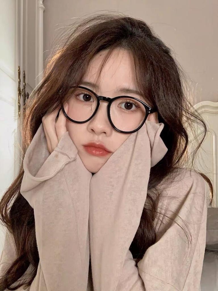 Anti-blue Light Glasses Exquisite Round Eyewear Women Men Daily Leisure Eyeglasses Blue Light Blocking Man Lady Computer Eyeglas