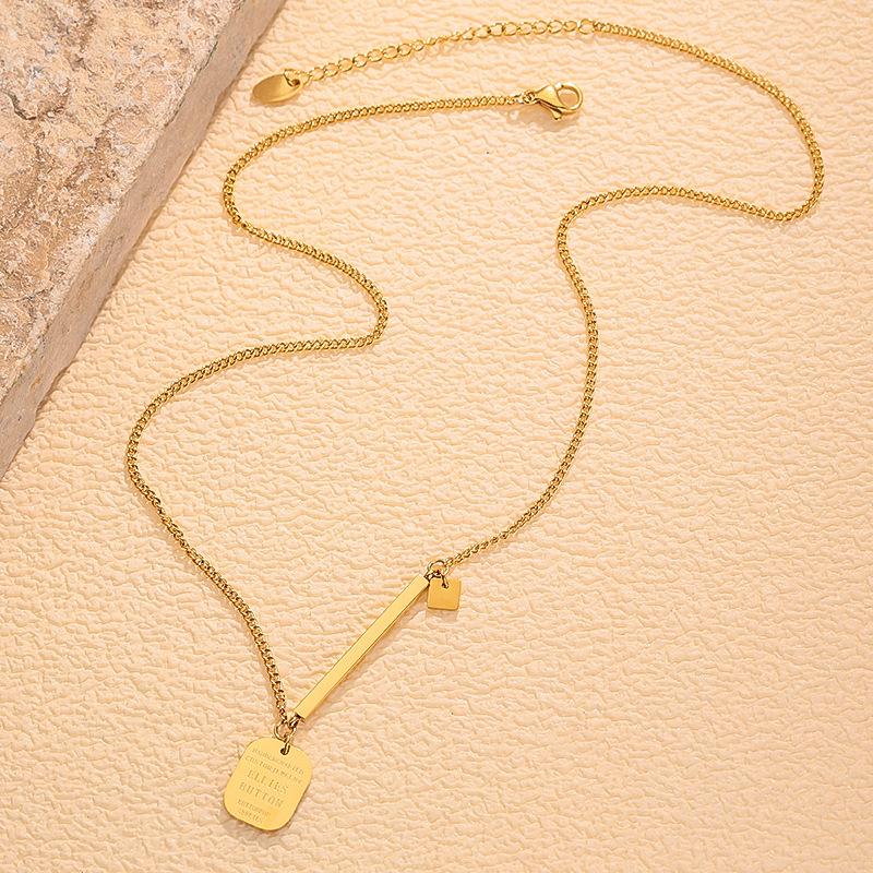 Cross-border Euro-American Fashion Trend Hip-Hop Sweater Chain: Niche Design Street Dance Couple Necklace
