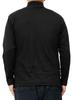 One Colors Men's Long Sleeve T-Shirt, Solid Color, Striped, Ribbed, High Neck, Size 4L, Black