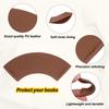 6/12/18Pcs Leather Bookmarks Corner Bookmarks Page Markers Mini-portable Gift Heart Bookmark Page Folder Corner Protective Cover