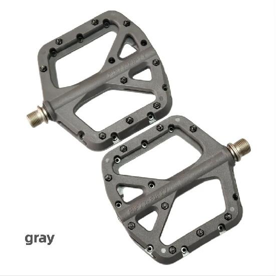 FIFTY-FIFTY MTB Bike Pedals, Non-Slip MTB Nylon Composite Pedal, 9/16" Lightweight and Wide Flat Platform Pedals
