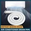 1pc Universal AC Drain Hose Extension, Cut-to-Length Corrugated Pipe for Dehumidifier Water Cooler, Flexible & Leak-Proof, White