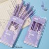 Milk Tea Color Quick-Dry Ballpoint Pen, 0.5mm Student-Friendly, High Capacity, Easy Click Design
