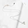 All-Match Leaf Pendant Necklace with Cat's Eye Stone - Simple Korean Style Clavicle Chain for Students & Women