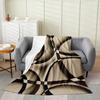Geometric colored patterns digital-printed polyester Bedroom velvet flannel soft sofa cover blanket Fleece sofa cover blankets