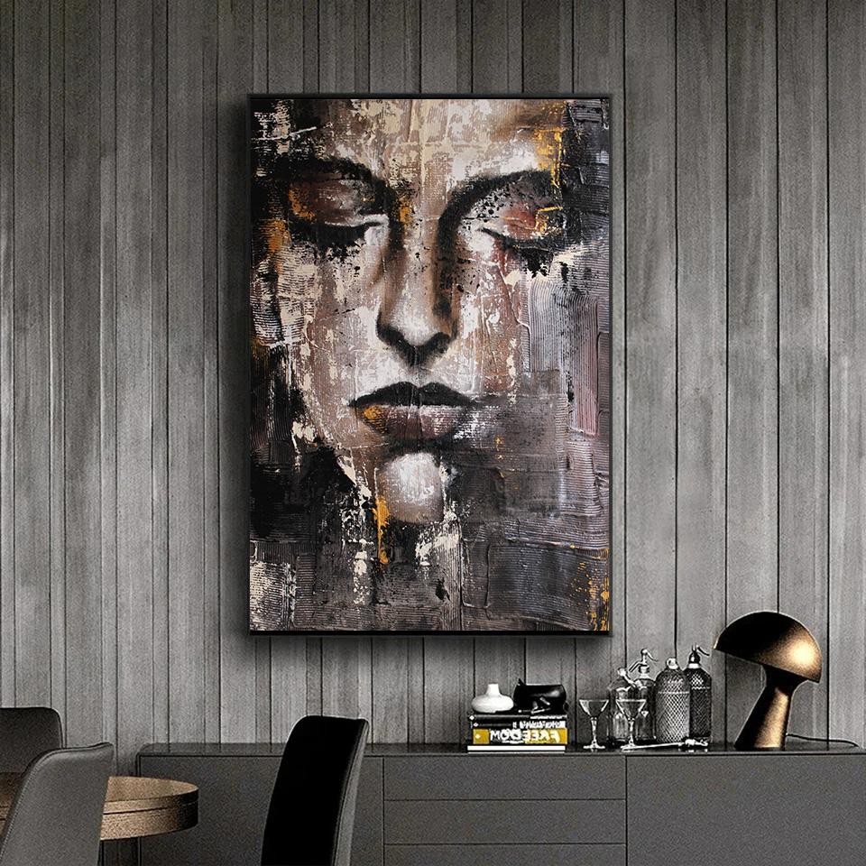 Vintage Sexy Frauen Poster Graffiti Frau Gesicht Figur Leinwandmalerei Druck Nordische Wandkunst Wandmalerei Heimdekoration