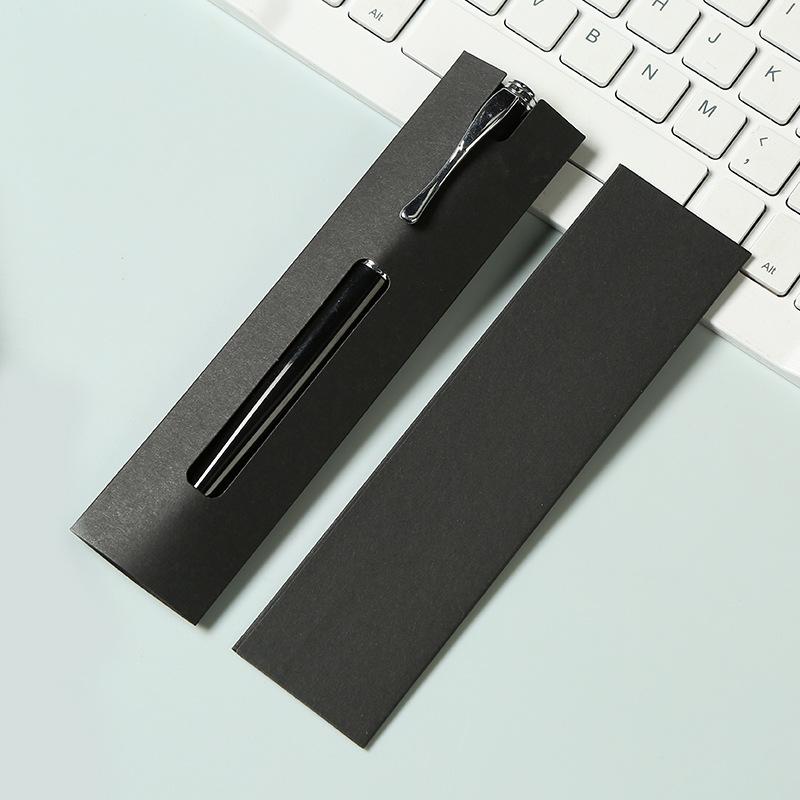 

50pcs Kraft Paper Pen Sleeves - Cardboard Single Pen Pouches with Slot Cut-Out Design,Scratch-Resistant Protector Holders