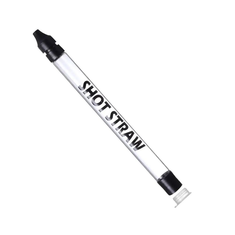 

Glass Drinking Straws Reusable Bar straw Strong Liquor Dispenser Shot Straw Standard Bottles чёрный