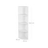 VASAGLE 4-Tier Corner Shelf Unit, Freestanding Display Storage Shelves and Wooden Bookcase, for Kitchen, Bedroom, Living Room, Study, White