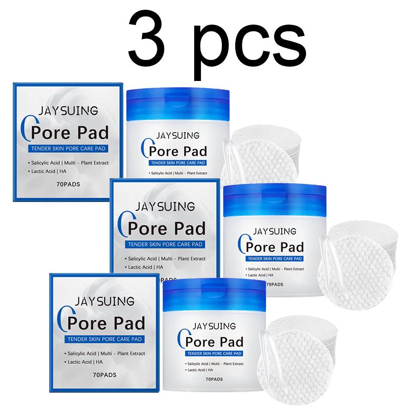 Salicylic Acid Pore Cleansing Cotton Pads, Containing Lactic Acid and Salicylic Acid, Specially Designed for Exfoliation and Pore Care (70 Pieces)