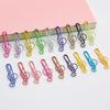 10/20/50Pcs Metal Cartoon Paper Clips Musical Note Colorful Bookmark Irregular Paper Pins Clamp School Office Supplies