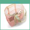 Stripes Beach Tote Bag With Spacious Mesh Material For Vacation And Poolside Storage