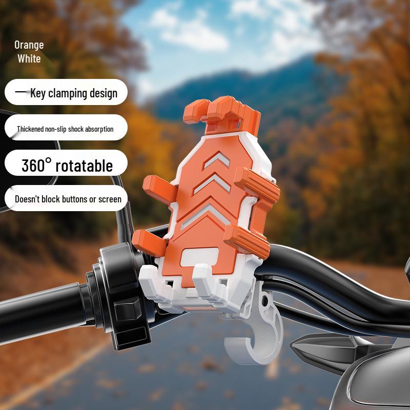 Shock-Absorbing Eight-Claw Phone Holder for Motorcycles, Electric Bikes, Bicycles, and Scooters