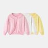 2026 Girls' Spring/Summer Hollow Knit Shawl Cardigan - Sun Protection & Air Conditioning