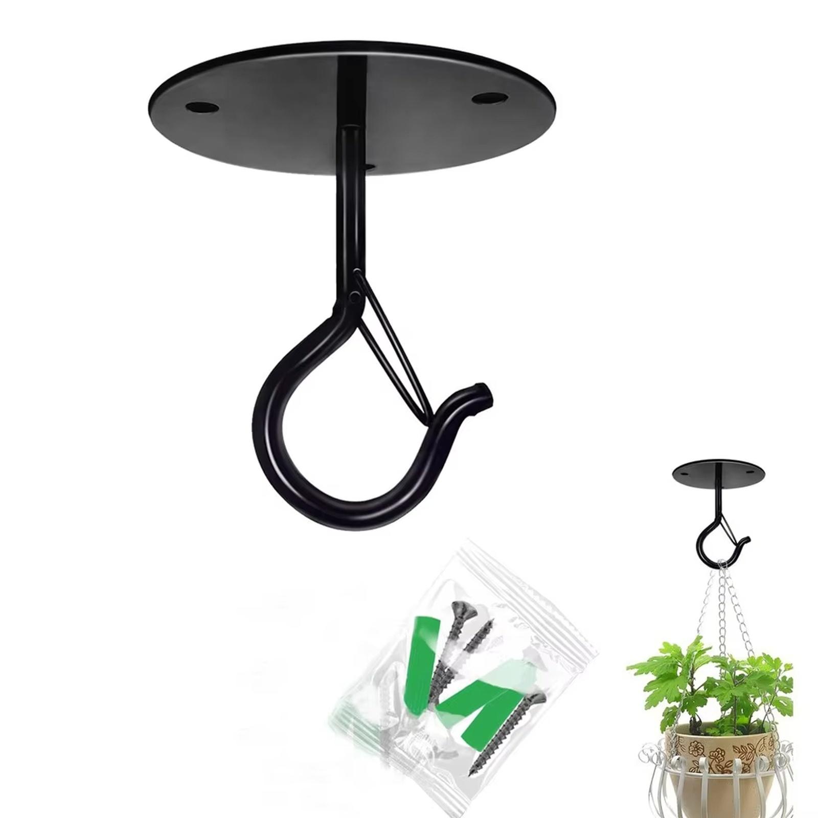 

Wall Mount Ceiling Hook Easy to Use Flower Pots Lifting Hook Hook for Multifunctional One Size