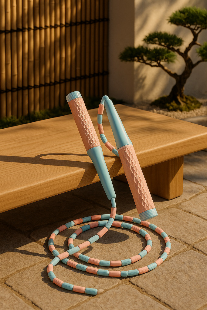 Yousheng Skakanka Regulowana Miękka Koralikowa Gruby Design Przenośna Lina do Treningu Skakania dla Dorosłych