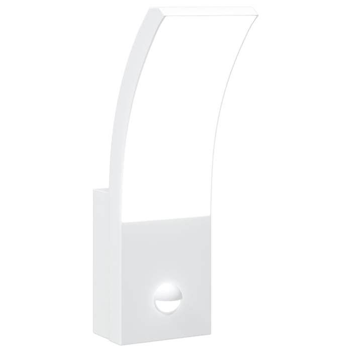 VidaXL Applique murale LED d'extérieur avec capteurs blanc, éclairage mural LED d'extérieur, lampe murale de jardin, lampe 4006266