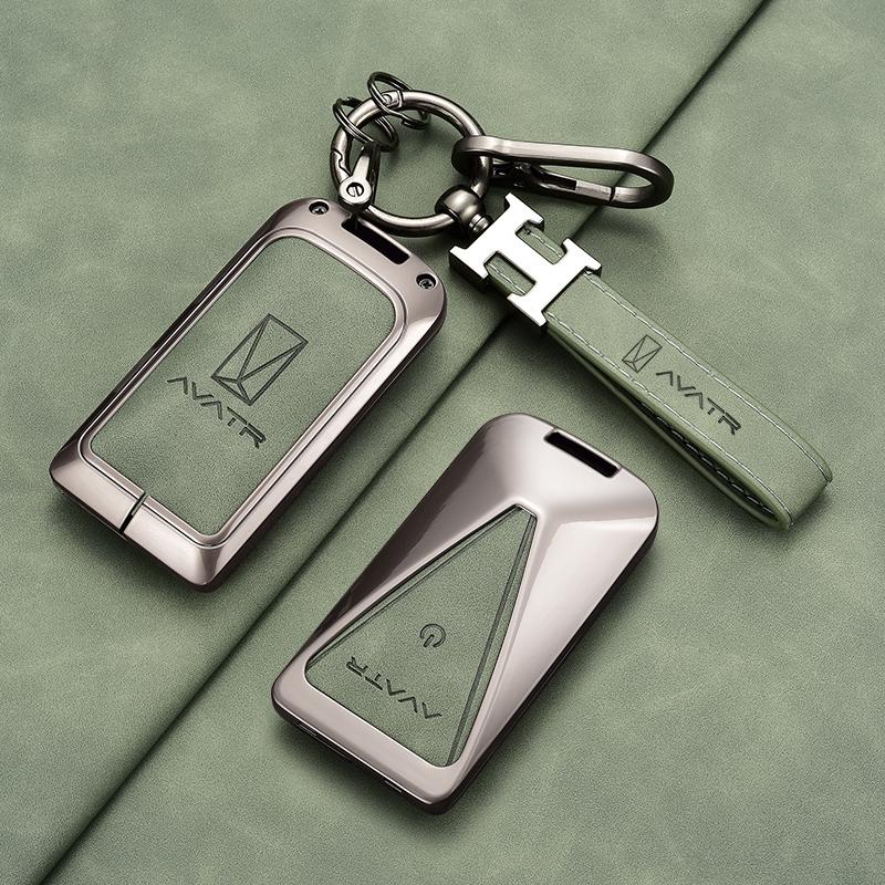 For AVATR 07 06 11 12 Zinc Alloy Key Cover Key TPU Anti-Scratch Key Case Protector Cover Premium Keychain Buckle Car Accessories