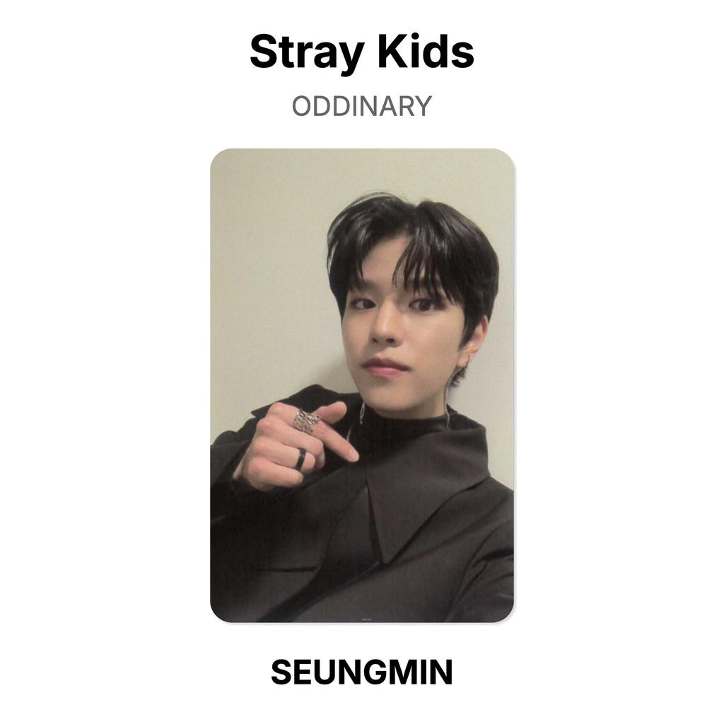 Stray Kids ODDINARY Official Photocard