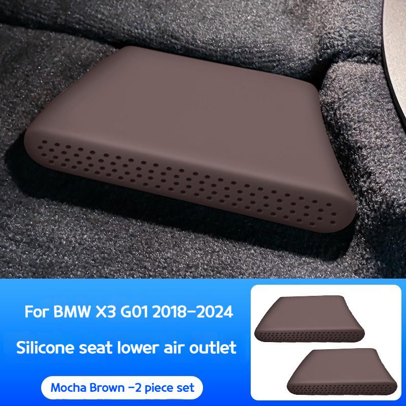 

For BMW X3 G45 G01 2019-2025 Car under the seat air conditioner trend silicone cover car interior modification accessories