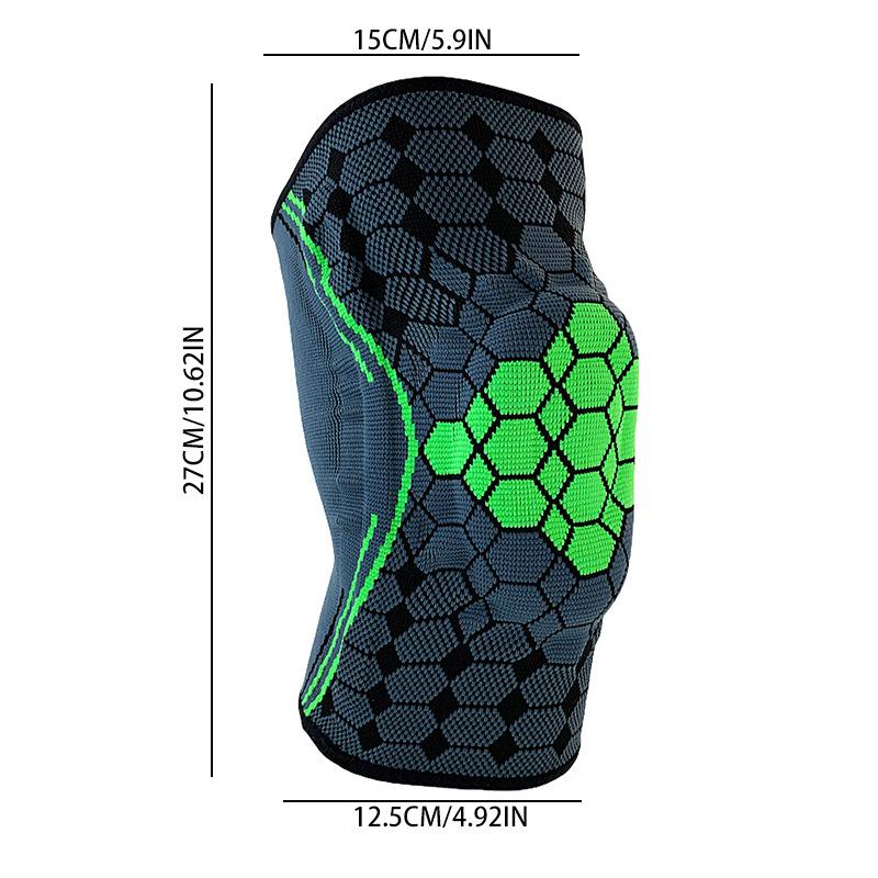 Sports Nylon Knee Pads Basketball Equipment Men's Meniscus Silicone Fish Scale Joint Running Football Knee Cover Volleyball