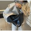 Contrast Color Casual Small Round Pillow Shoulder Bag For Men Women Couple