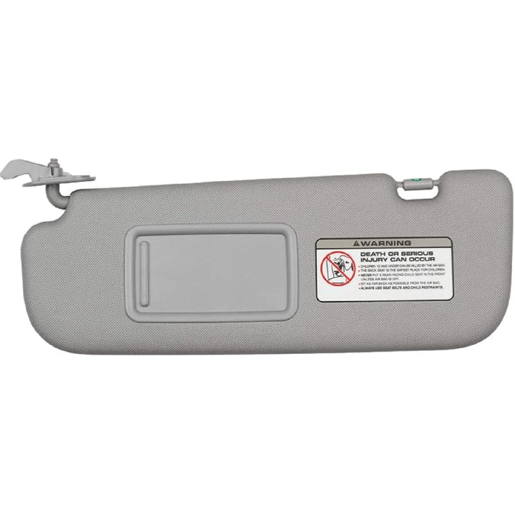 Dasbecan Gray Left Driver Side Sun Visor Compatible With Hyundai Elantra 2011 2012 2013 2014 2015 Replaces# 852103X000TX