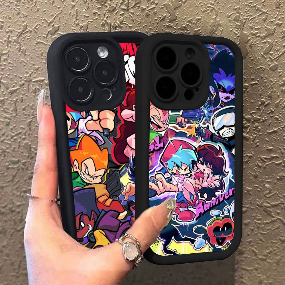 Music Game Friday Night Funkin Phone Case For IPhone 17 16 15 13 11 12 14 Pro Max Plus Silicone Cover Shell