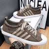 Summer Men Canvas Shoes Breathable Casual Low-Top Sneakers Soft Sole Flat Shoes Trendy Sports Footwear for Teens Boys