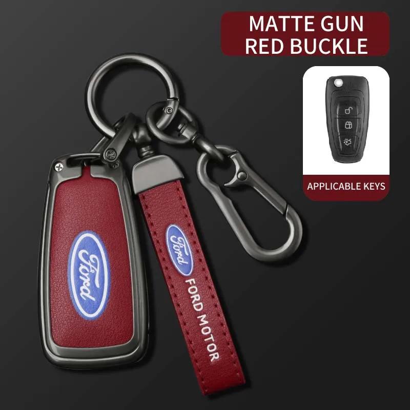 

Car Sticker For Ford Alloy Car Key Case Cover Shell For Ford Ranger C-Max S-Max Focus Galaxy Mondeo Transit Tourneo Custom Ecosp