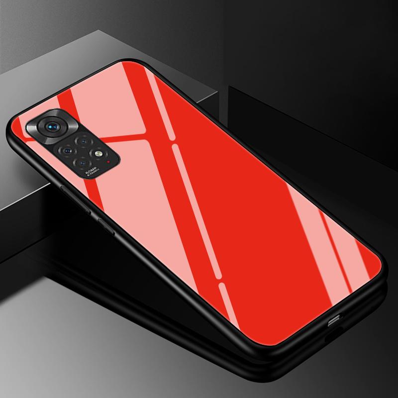 Für Redmi Note 11 Hüllen Note 11S Hartglas-Rückseite Für Xiaomi Redmi Note 11 12 13 Pro Plus 5G Hülle Funda Note11 S