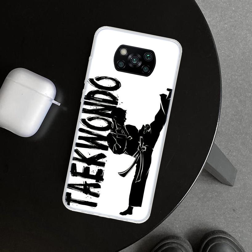 Kungfu Taekwondo Phone Case Cover for Xiaomi Poco X6 X5 X7 Pro F7 Ultra Redmi 15C 15 13C 13 12C 12 10C 10 10A 9C 9A 9T 9 Coque P