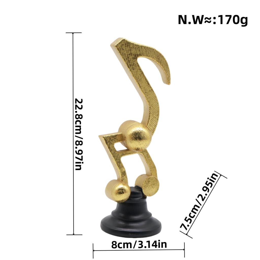 Modern Good Antique Creative Design Musical Notes Knot Decorations Living Room Home Tabletop Model Room Decoration Entrance Resin Crafts