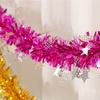 Tinsel Twist Garland Fade-resistant Dense Gorgeous Foil Madder Outdoor Indoor Xmas Tree Garland Decor for Party