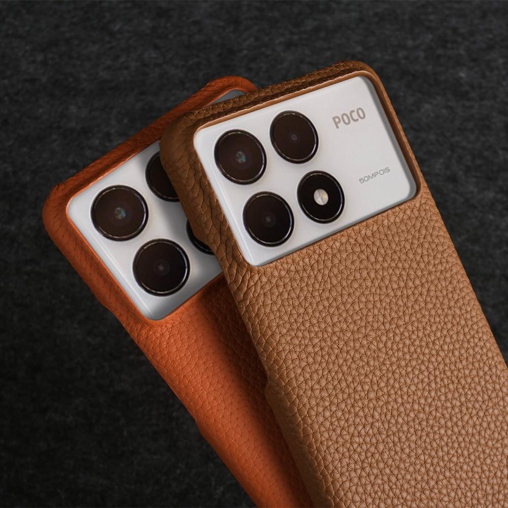 Etui do POCO F8 Ultra Biznesowe Pokrowiec ze Skóry Naturalnej Do Poco F7Pro POCO X6 M5 M6Pro X4Pro F2Pro Tylna Klapka Odporna na Wstrząsy Fundas