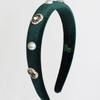 RACOHA Velvet Elizabeth Hair Band Velvet Elizabeth Crystal Pearl Hair Band