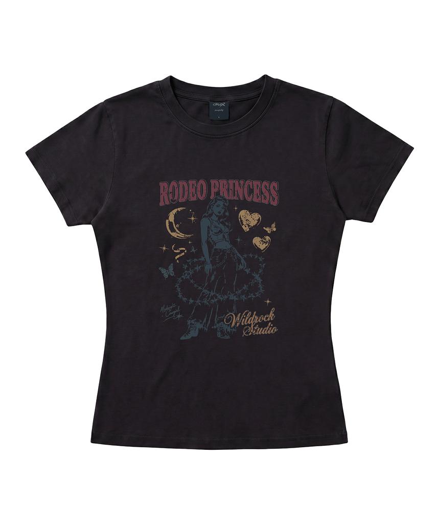 WILDROCK Hollysheesh Graphic Pigment Crop Short Sleeve T-Shirt Part03_4 Style (D Type)