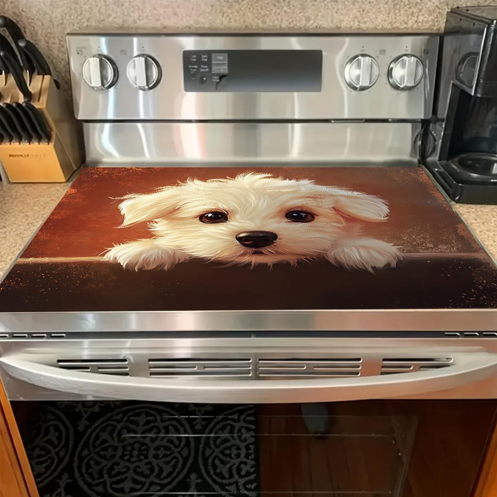 1Pcs Rubber Drying Mat With Cute DogPrint For Coffee Shop Restaurant Kitchen Carpet Tableware Durable Diatom Mud Table Mat Pet Mat Coffeeware