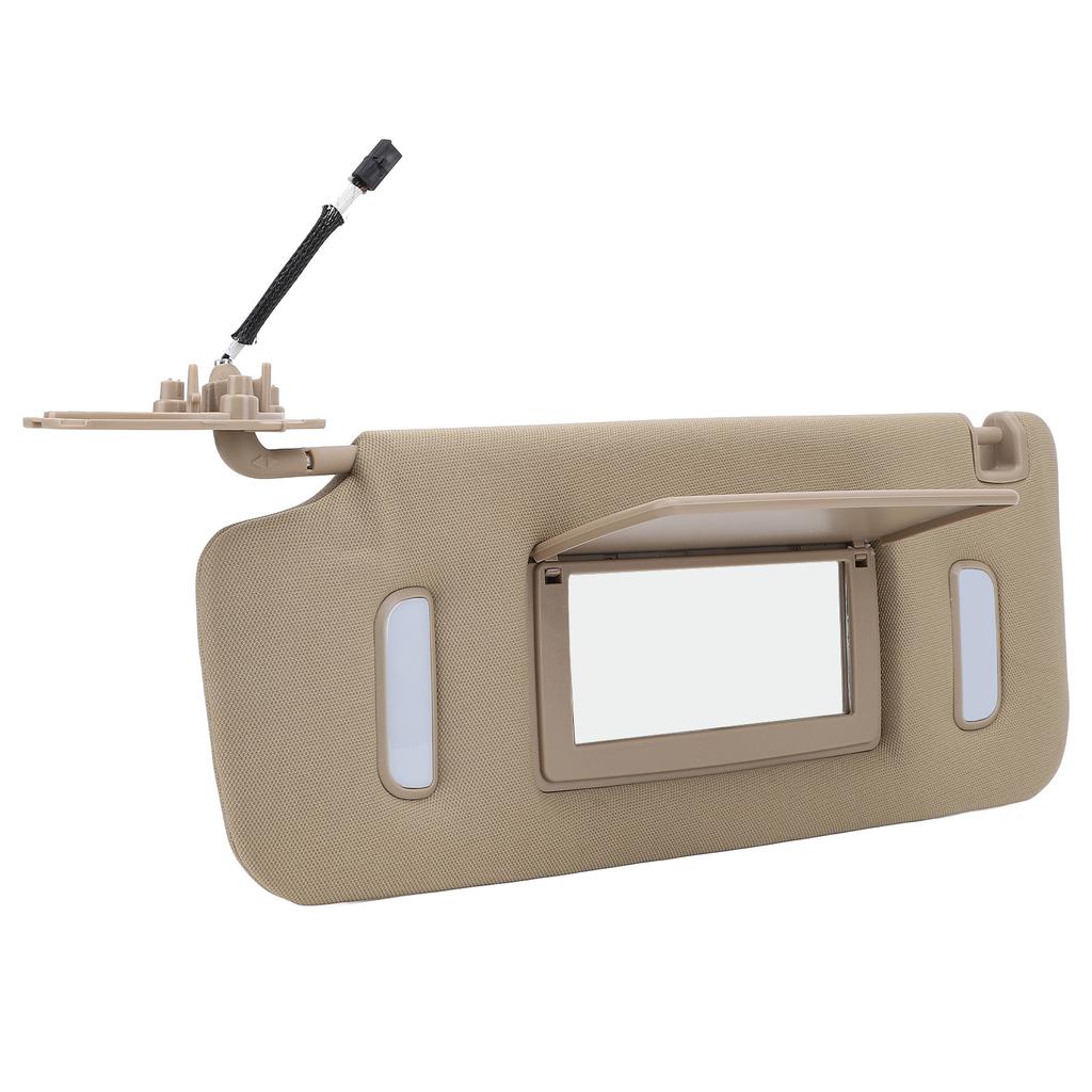 Side Sun Visor Beige Sun Shielding Visor Board with Makeup Mirror for 1500 2500 3500 HD Vehicle Models Left: 22850306