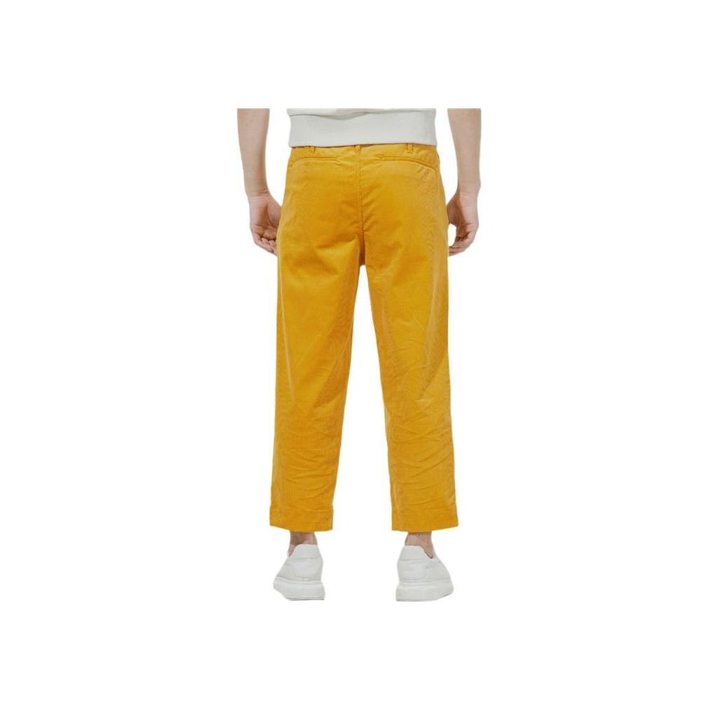 Puma Corduroy Woven Pants Embroidered Casual Sports Men Bottoms Stone-Yellow 534967-37