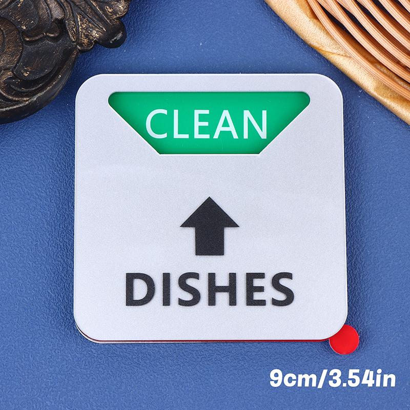 Sign Dishwasher Clean Magnet Dirty Indicator Washer Dish Kitchen Stickers Necessities Cleaning Dishes Machine