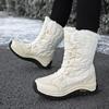 Northeast large size snow boots women's outdoor travel high-top cotton shoes women's medium boots winter