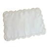 Modern Rectangular Embroidered Polyester Placemat Embroidery Machine Washable Table Mat For Family Gatherings