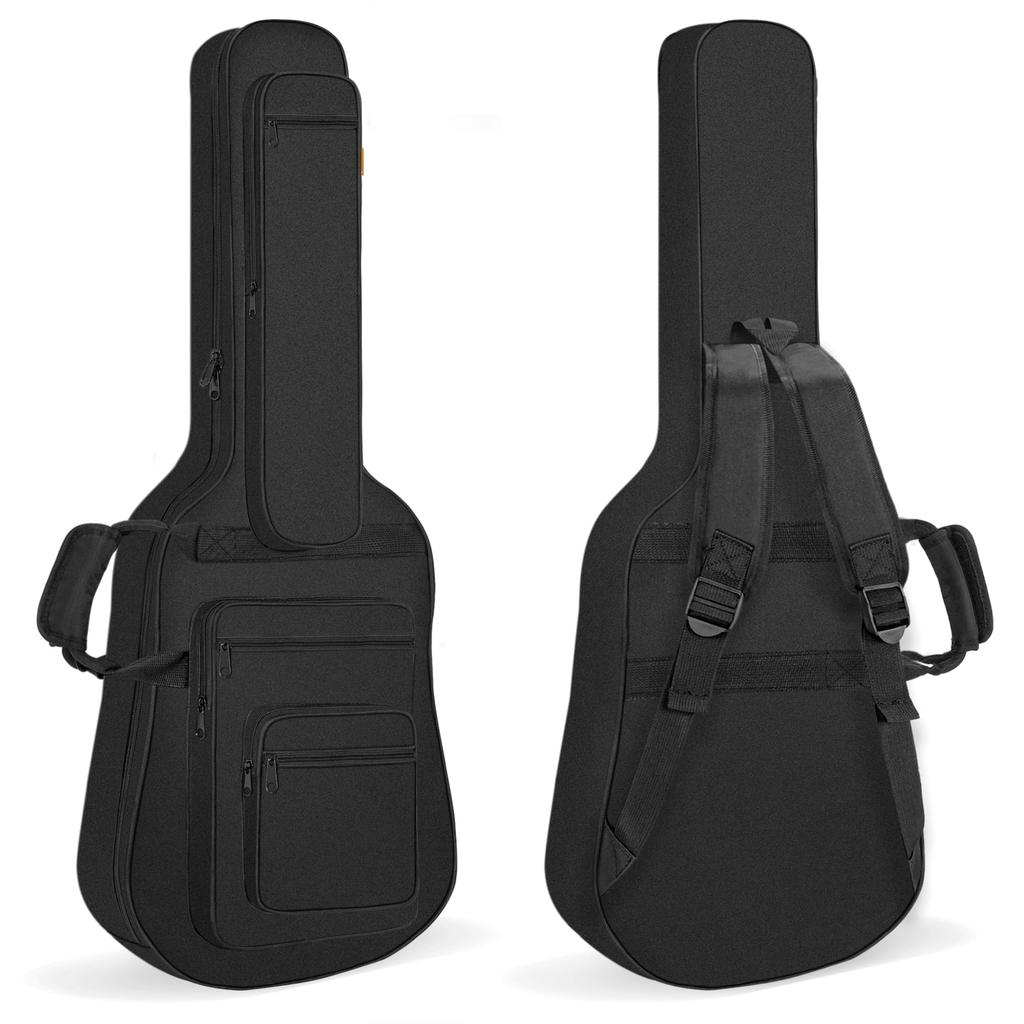 IBVIVIC Electric Guitar Soft Guitar Gig 10mm Shoulder Large 6 Easy to Abrasion Black Case, Case, Case, Lightweight, Bag, Sponge, Bag, Handbag,