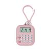 Portachiavi Mini Calcolatrice Digitale Portatile Display Ora Conto alla Rovescia Piccola Calcolatrice Per Studente Zaino Scolastico Uso Quotidiano
