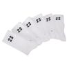 Air Jordan Solid Color Numeric Athleisure Casual Sports Socks Couple Style 6 White Men's DH4287-100