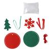 Kit ornements de Noël en feutrine Diamètre 9 cm 2 pièces